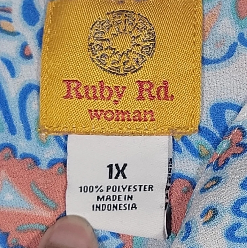 Ruby Rd. Paisley Top Women's 1X - Picture 8 of 9